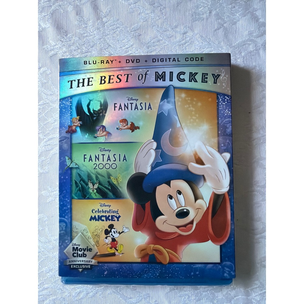 Disney The Best of Mickey Fantasia Fantasia 2000 Blu-ray DVD Digital Exclusive